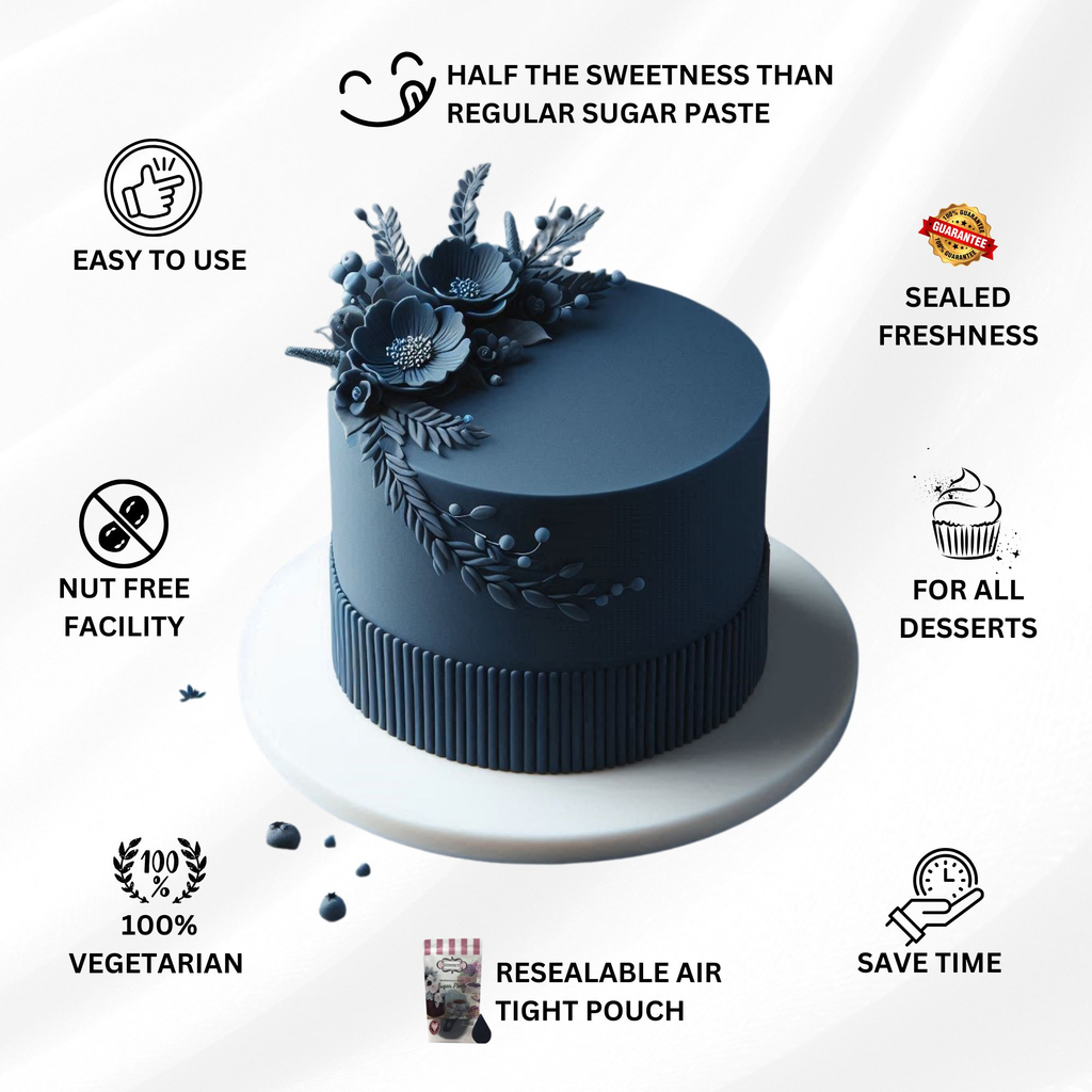 Confect Night sky Navy Fondant | Edible Sugarpaste | Grocsy