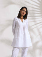 trueBrowns White Slub Co-ord Set | Grocsy