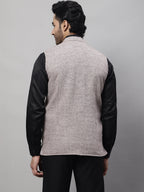 Even Apparels Men's Cream Pure Wool Nehru Jacket | Grocsy