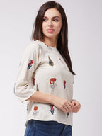 InWeave Women's Muria Groovy Top | Grocsy
