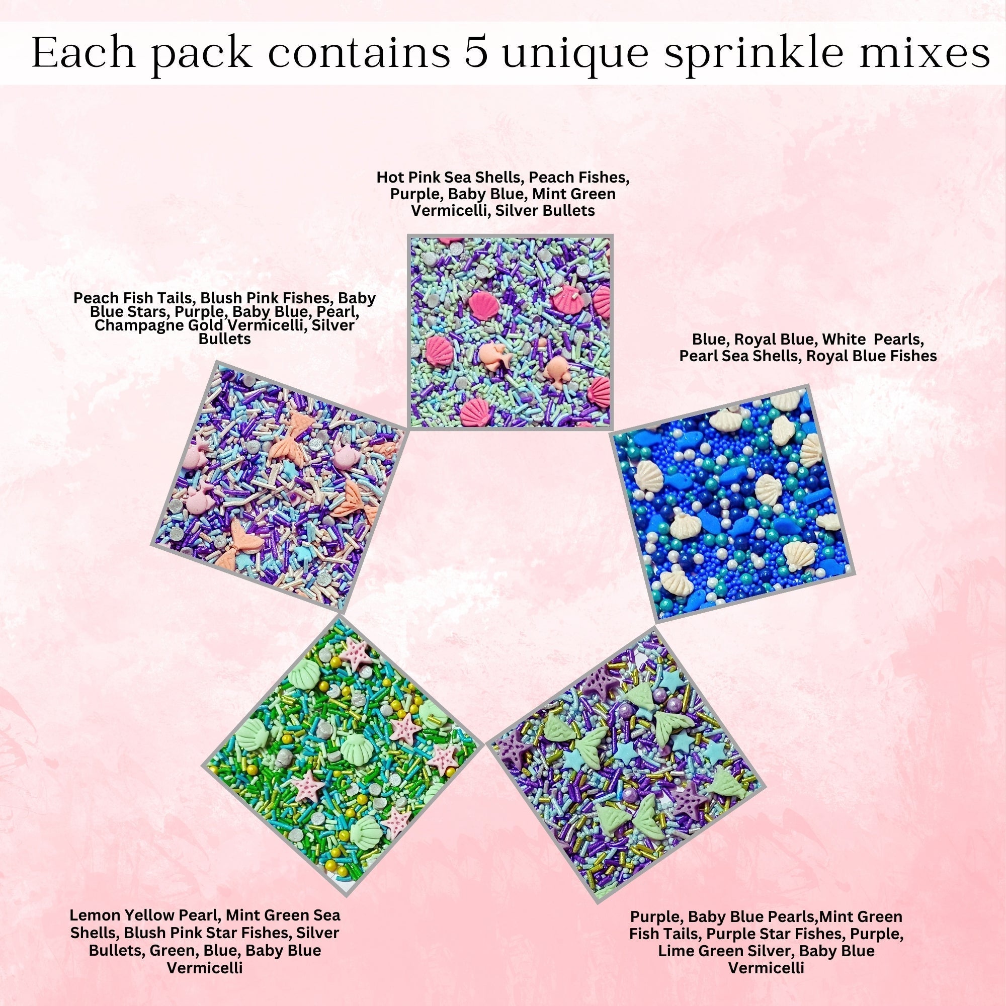 Confect Under the Sea Sprinkles for Decorations 10 | Grocsy