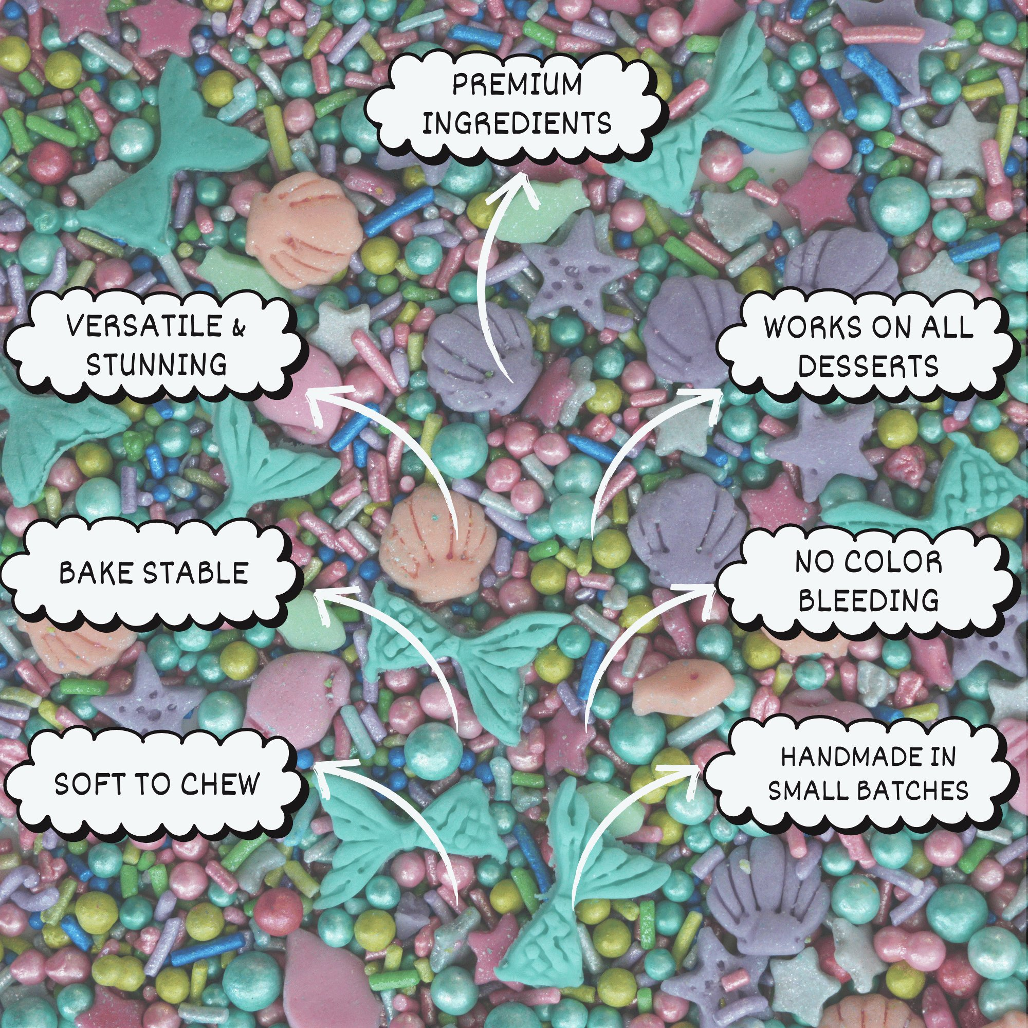 Confect Under the Sea Sprinkles for Decoration 12 | Grocsy
