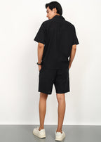 Fabmade Core Black Linen Co-Ord | Grocsy
