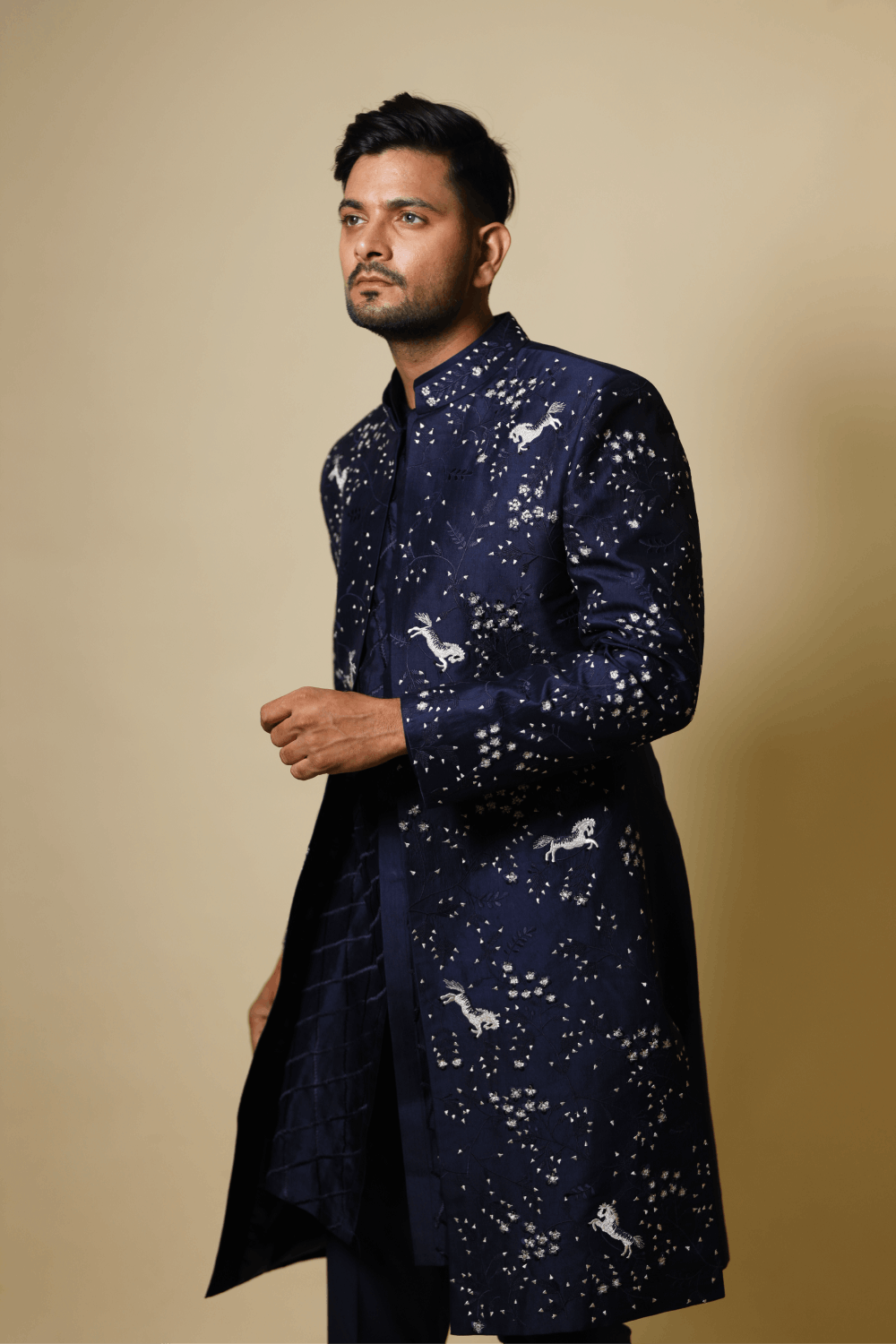 Flying Unicorn Designer Men's Kurta by Hilo Design | Grocsy