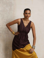 trueBrowns Cola Silk Kurta Set | Grocsy