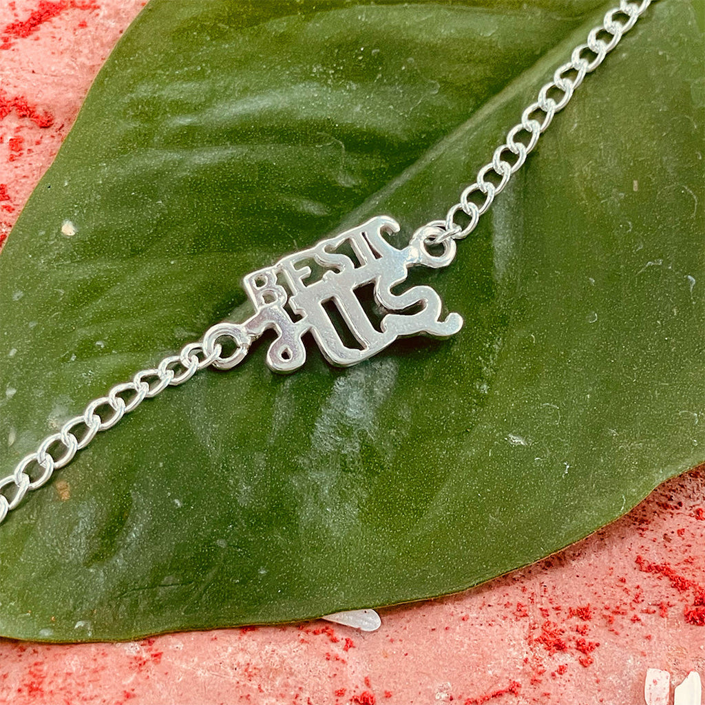 trueBrowns 925 Sterling Silver Best Bhai Silver Chain Rakhi | Grocsy