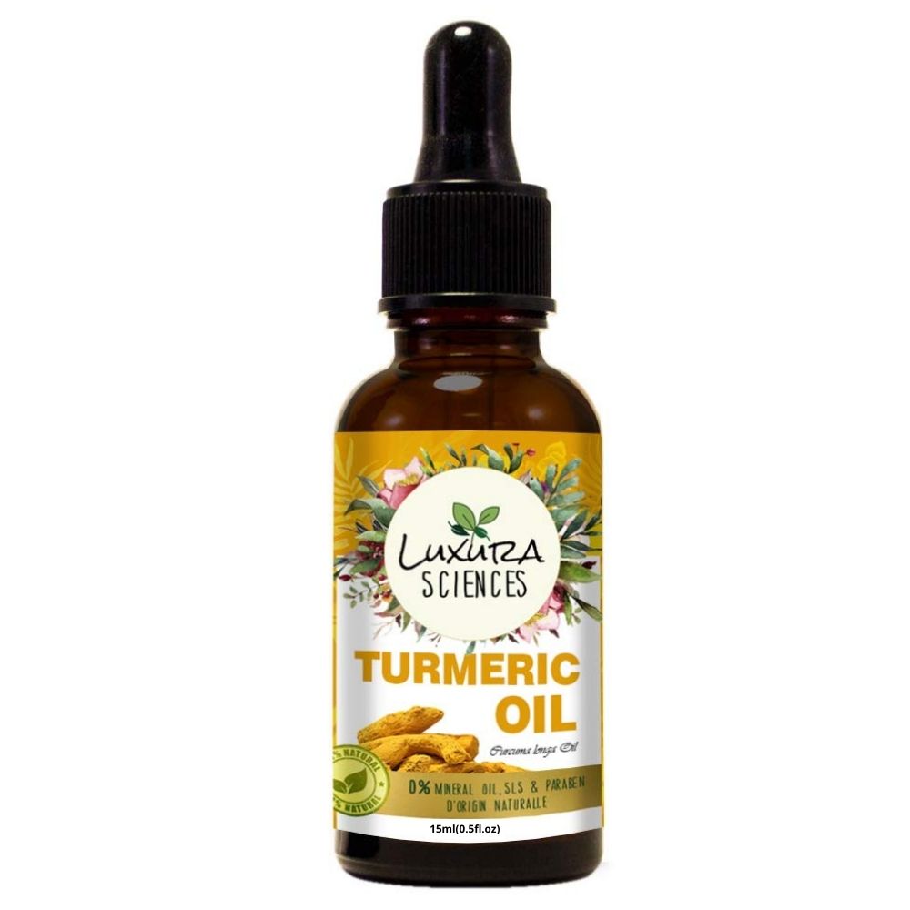 Luxura Sciences Organic Essential Oils for Skin Brightening & Tightening - Rosehip Oil, Argan Oil, Grape Seed Oil, Turmeric Oil, Vitamin E Oil | Grocsy
