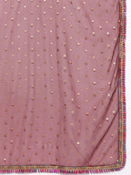 Ahalyaa Women Black Floral Printed Gotta Patti Kurta with Palazzos & With Dupatta | Grocsy