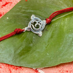 trueBrowns 925 Sterling Silver Textured Om Thread Rakhi | Grocsy