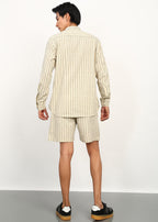 Fabmade Sandline Stripe Linen Co-Ord Set | Grocsy