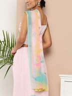 Ahalyaa Women Chiffon Floral Saree | Grocsy