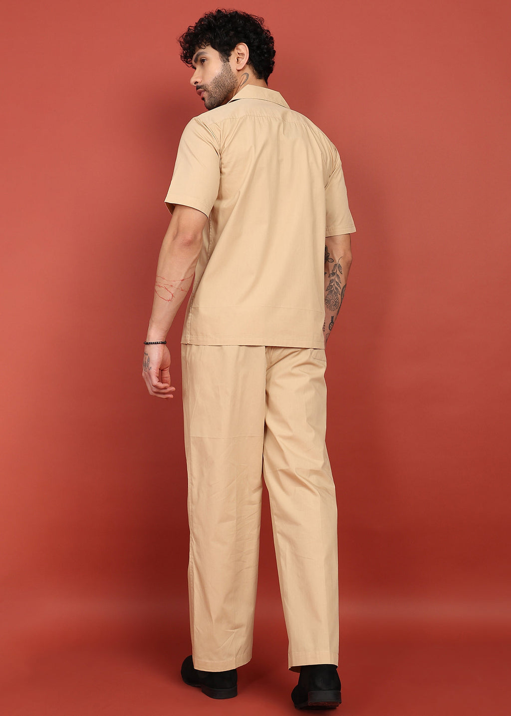 Fabmade Desert Sand Classic Co-Ord Set | Grocsy