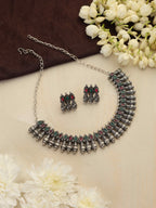 trueBrowns Silver Tone Necklace Set | Grocsy
