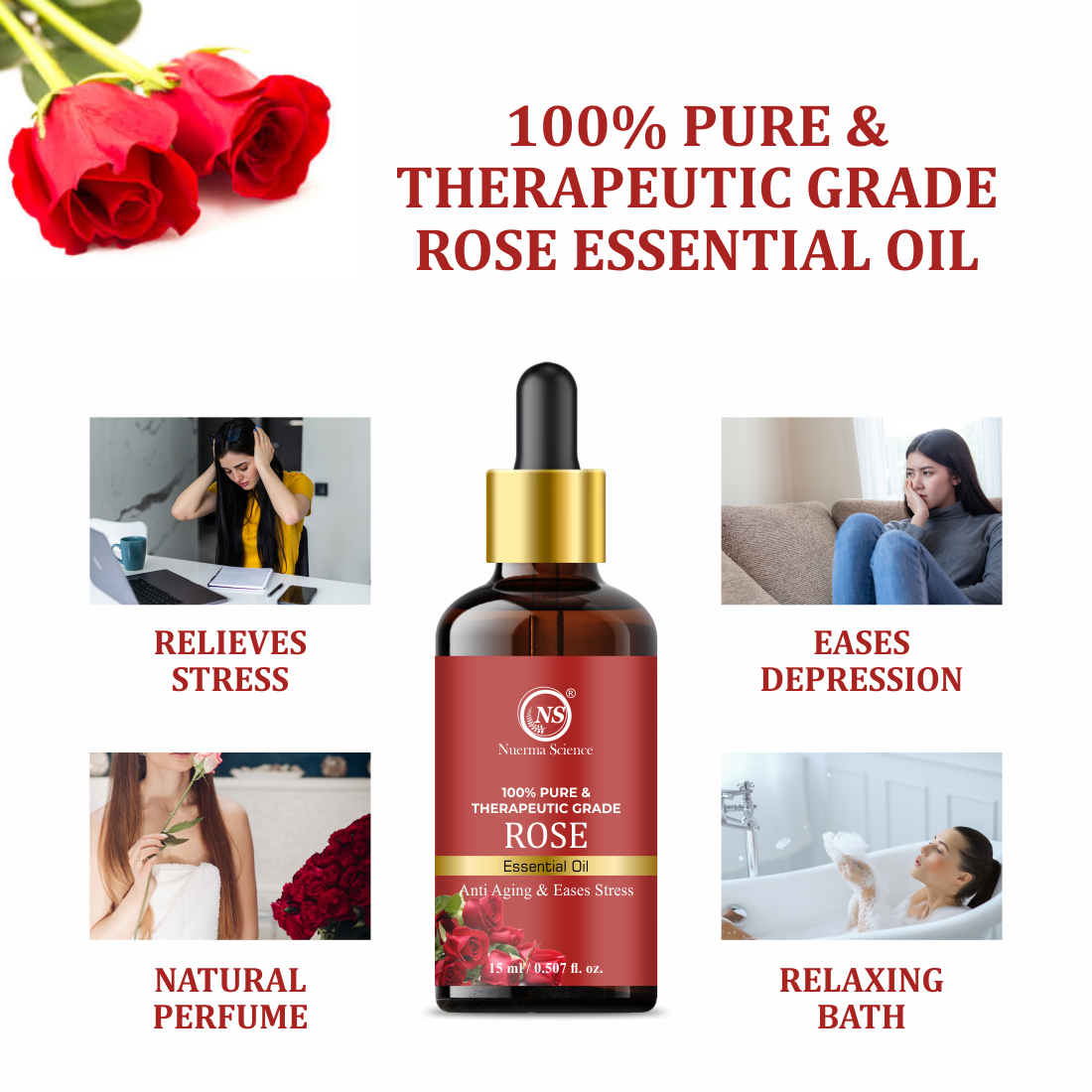 Nuerma Science Rose Essential Oil | Grocsy