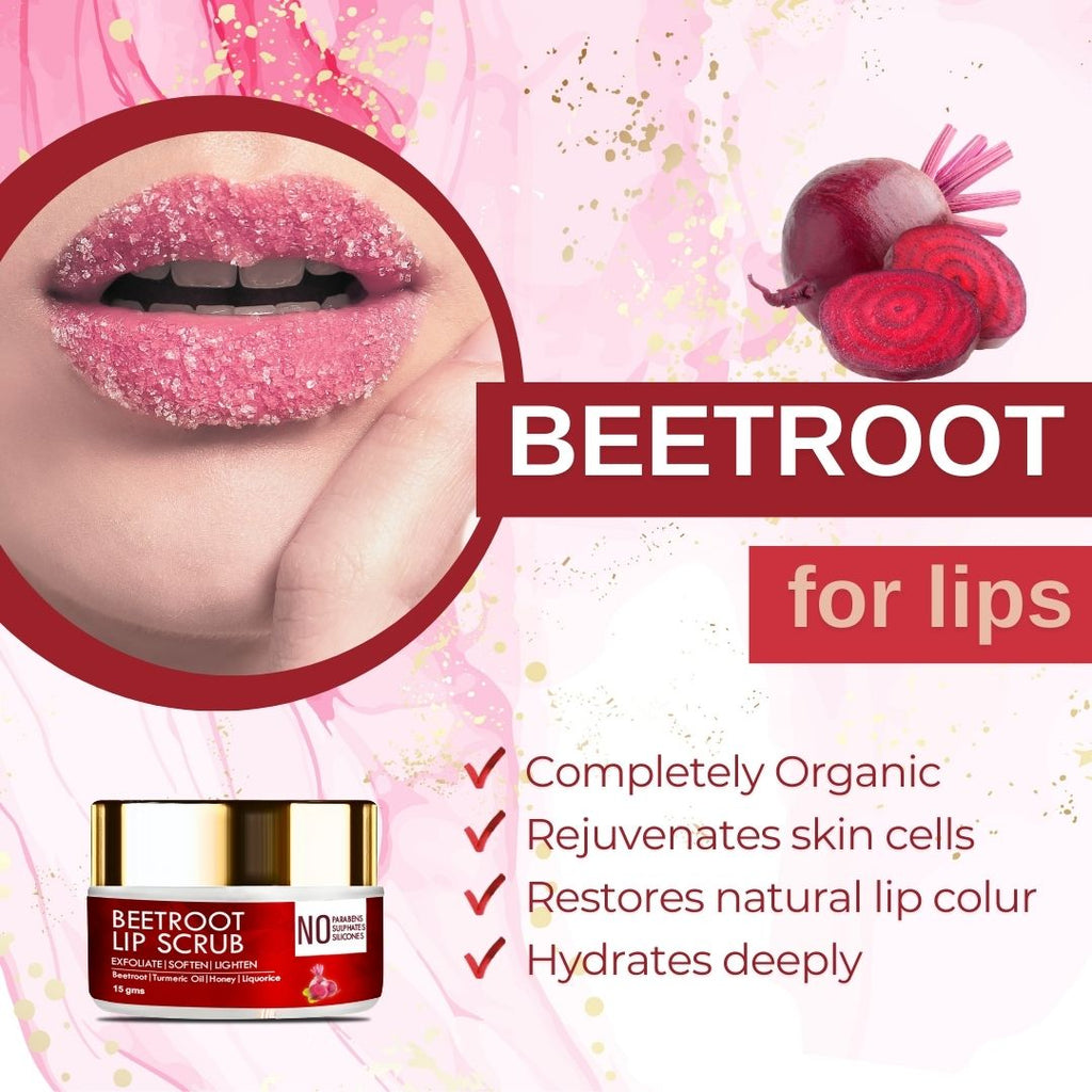 Samisha Beetroot Lip Lightening Scrub | Grocsy