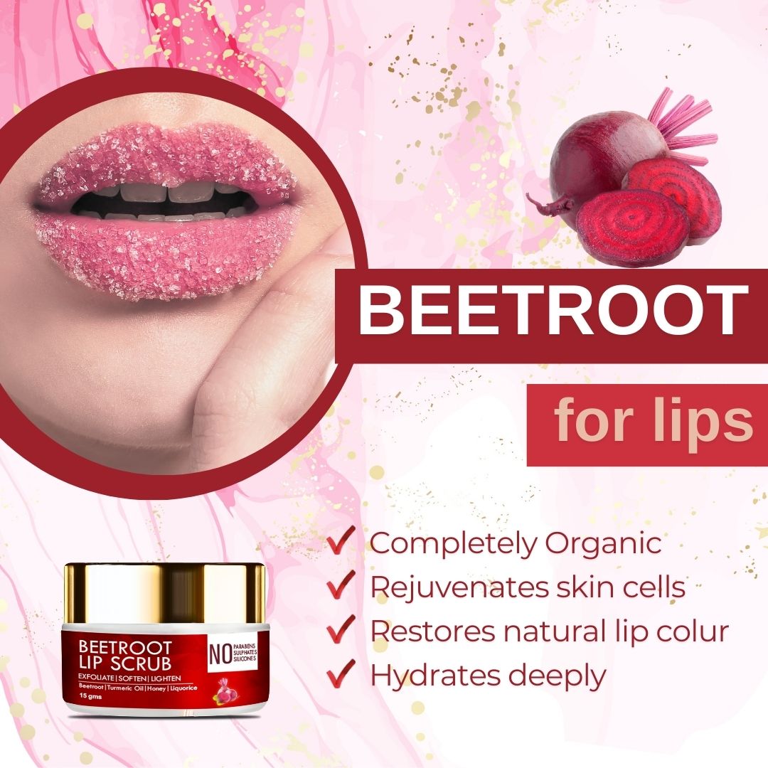 Samisha Beetroot Lip Lightening Scrub | Grocsy