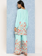 Ahalyaa Floral Printed Ethnic Co-Ords | Grocsy