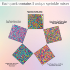 Confect Rainbow Magic Sprinkles | (03) Mix Colourful Sprinkles | Grocsy