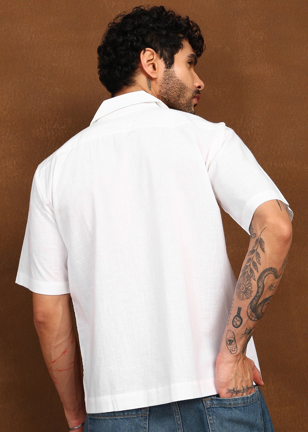 Fabmade Ivory Utility Shirt | Grocsy