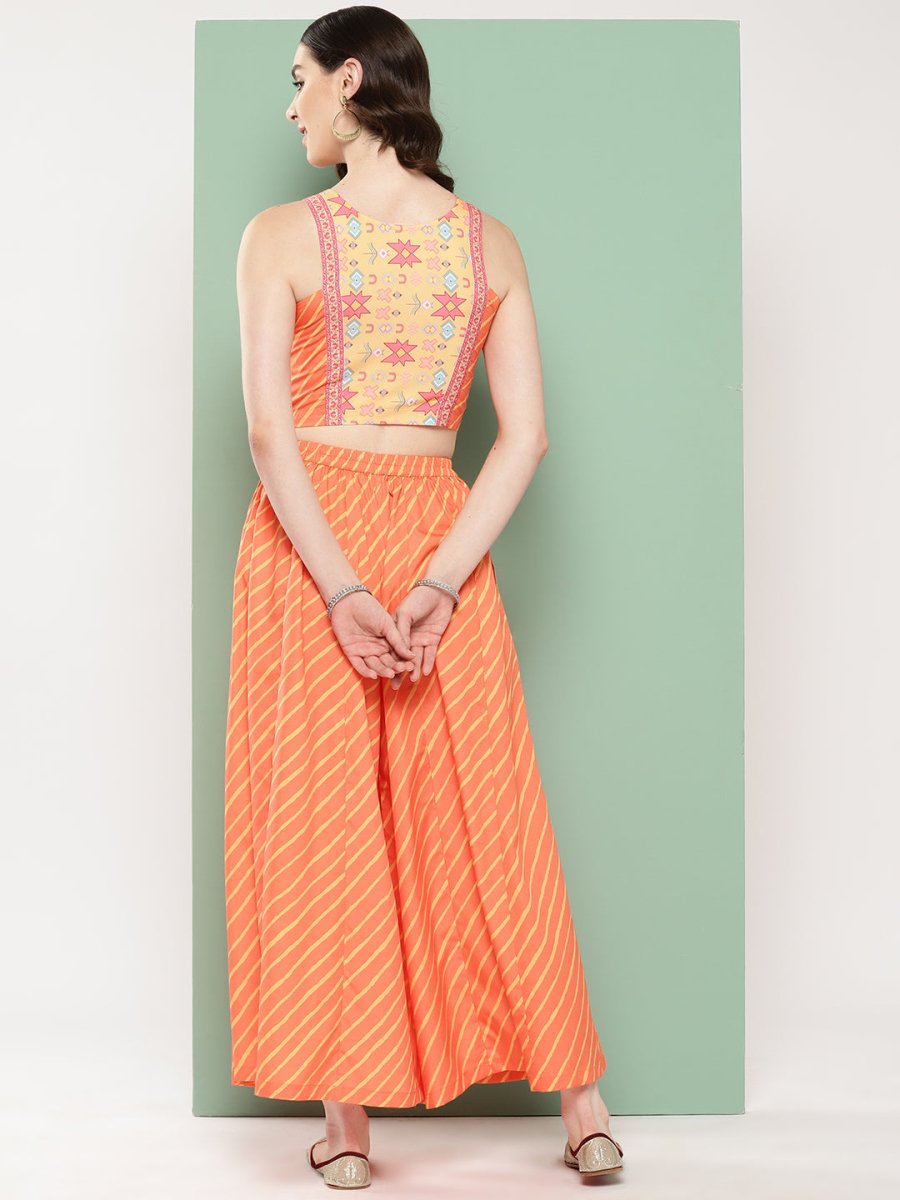 Ahalyaa Geometric Printed Ethnic Co-Ords | Grocsy