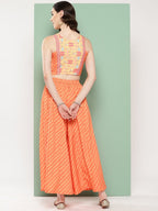 Ahalyaa Geometric Printed Ethnic Co-Ords | Grocsy