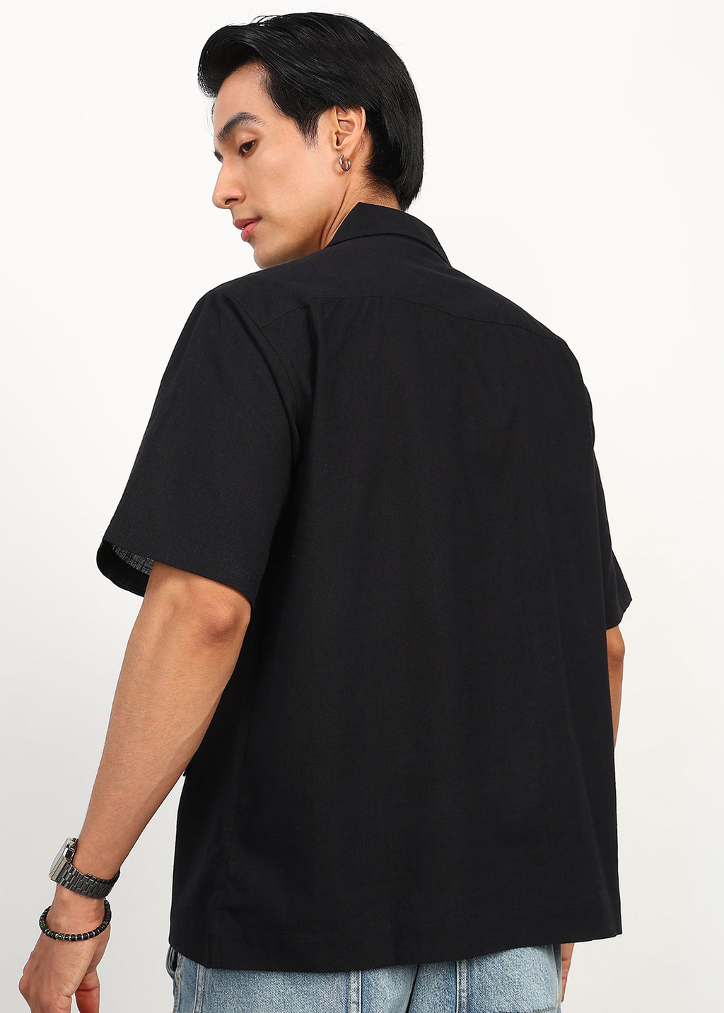 Fabmade 3 Pocket Black Shirt | Grocsy