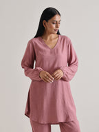 trueBrowns Mauve Short Co-Ord Set | Grocsy