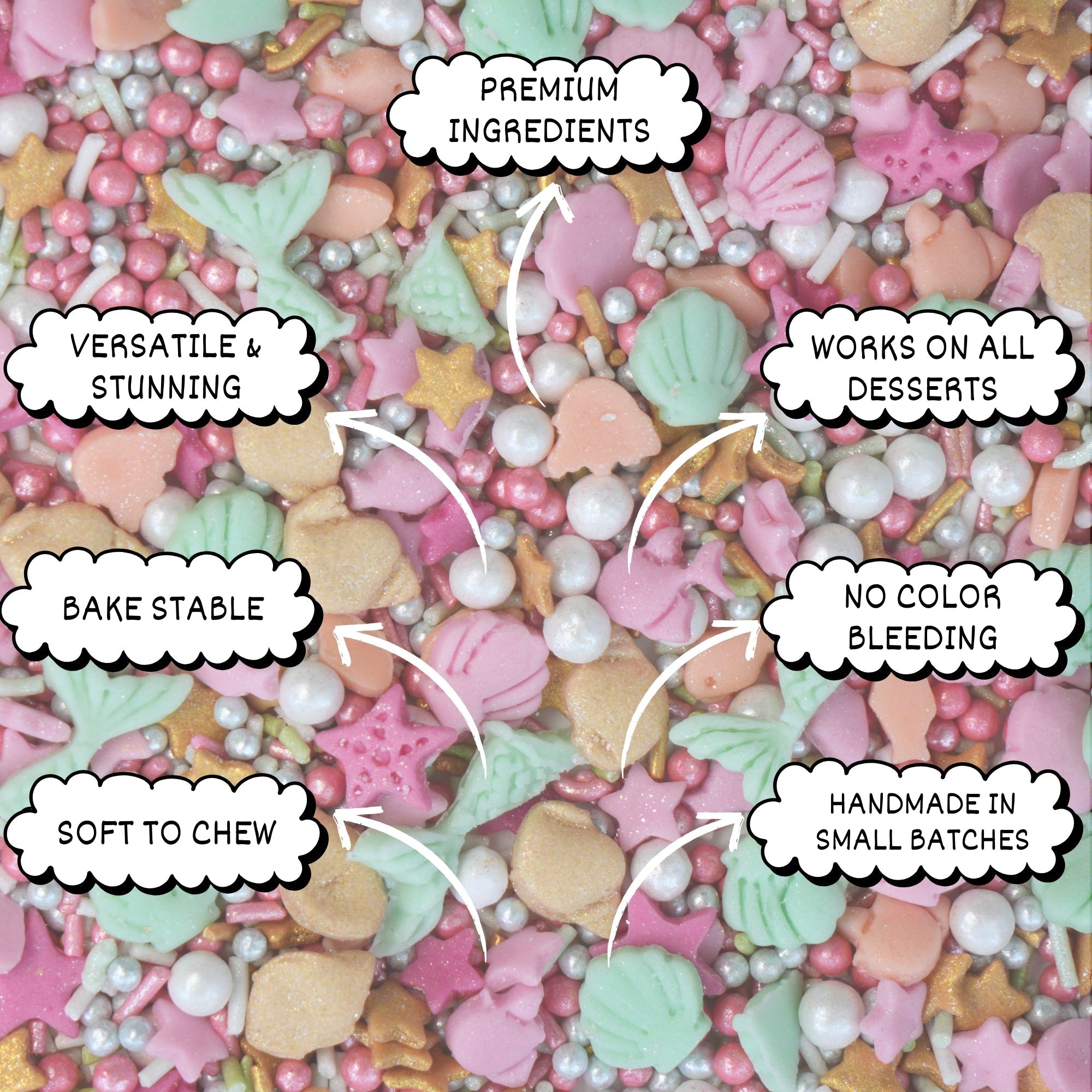 Confect Under the Sea Sprinkles for Decoration 03 | Grocsy