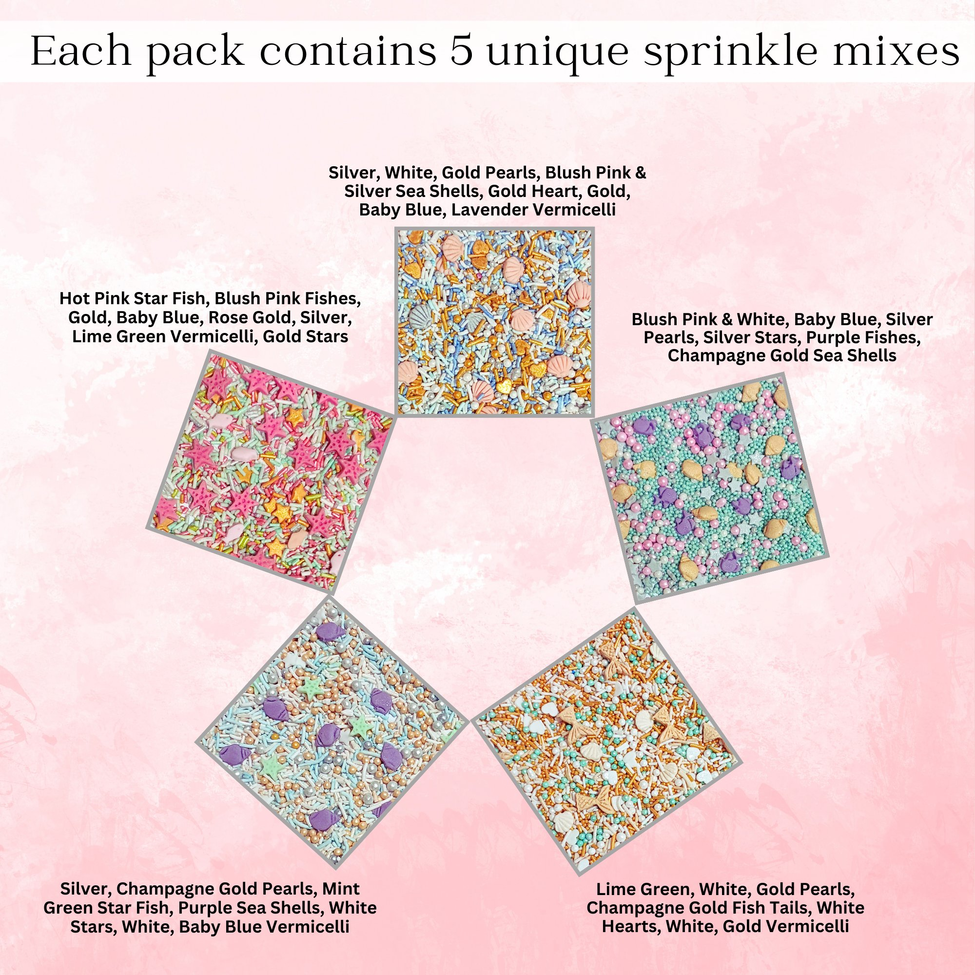Confect Under the Sea Sprinkles for Decorations 01 | Grocsy