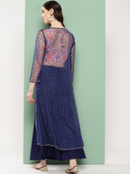 Ahalyaa Printed Ethnic Co-Ords with Shrug | Grocsy