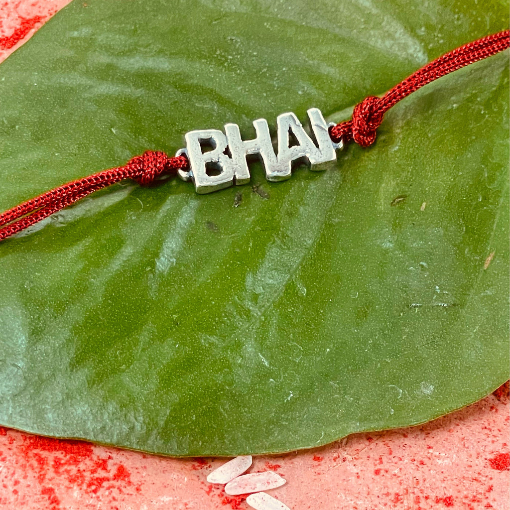 trueBrowns 925 Sterling Silver Bhai Thread Rakhi | Grocsy