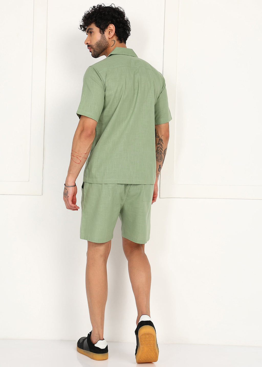 Fabmade Sage Linen Co-Ord Set | Grocsy