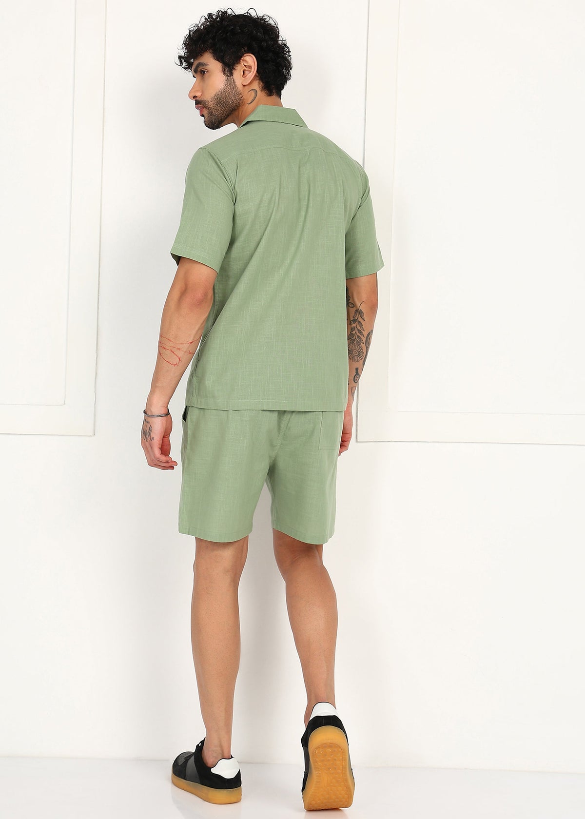 Fabmade Sage Linen Co-Ord Set | Grocsy