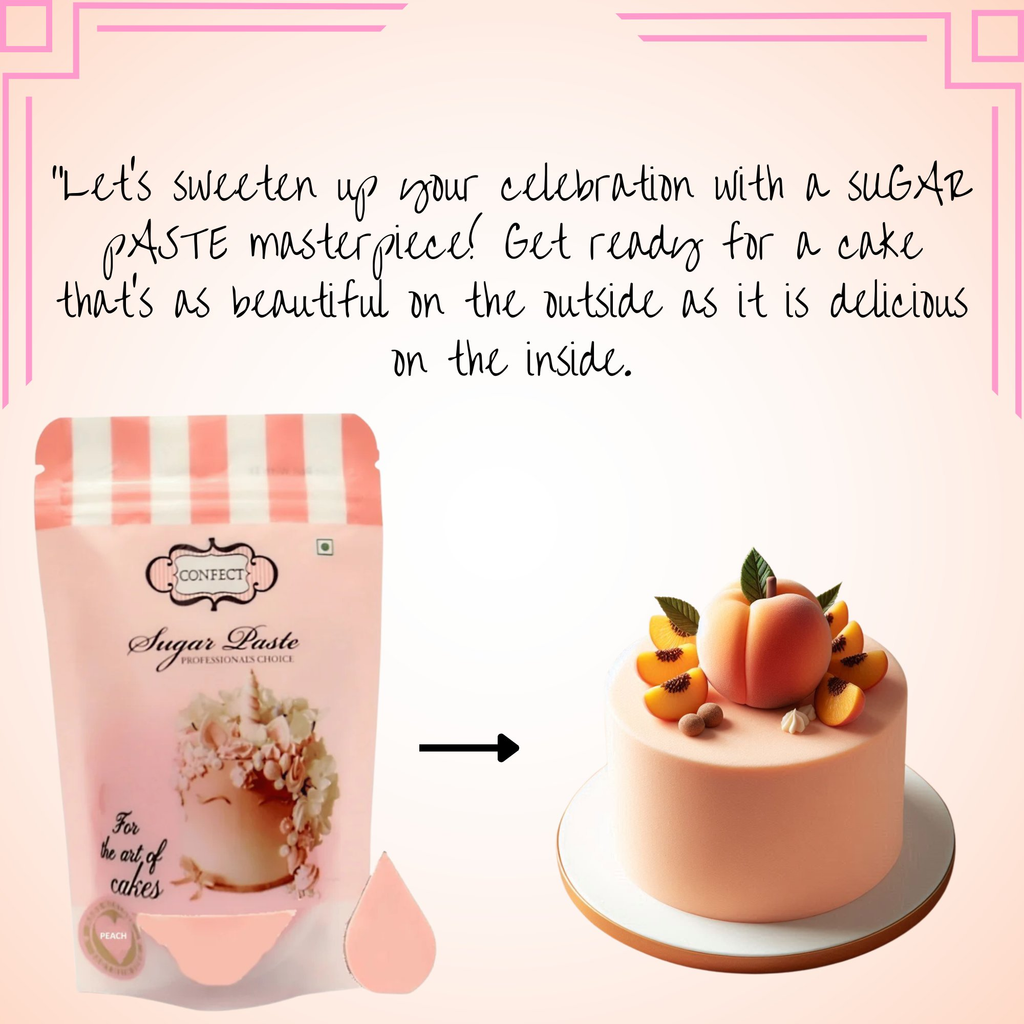 Confect Peach Fondant | Edible Sugarpaste | Grocsy