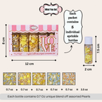 Confect Gender Reveal Mix Silver Baby Feet & Feeding Bottle Baby Shower Sprinkles | Grocsy