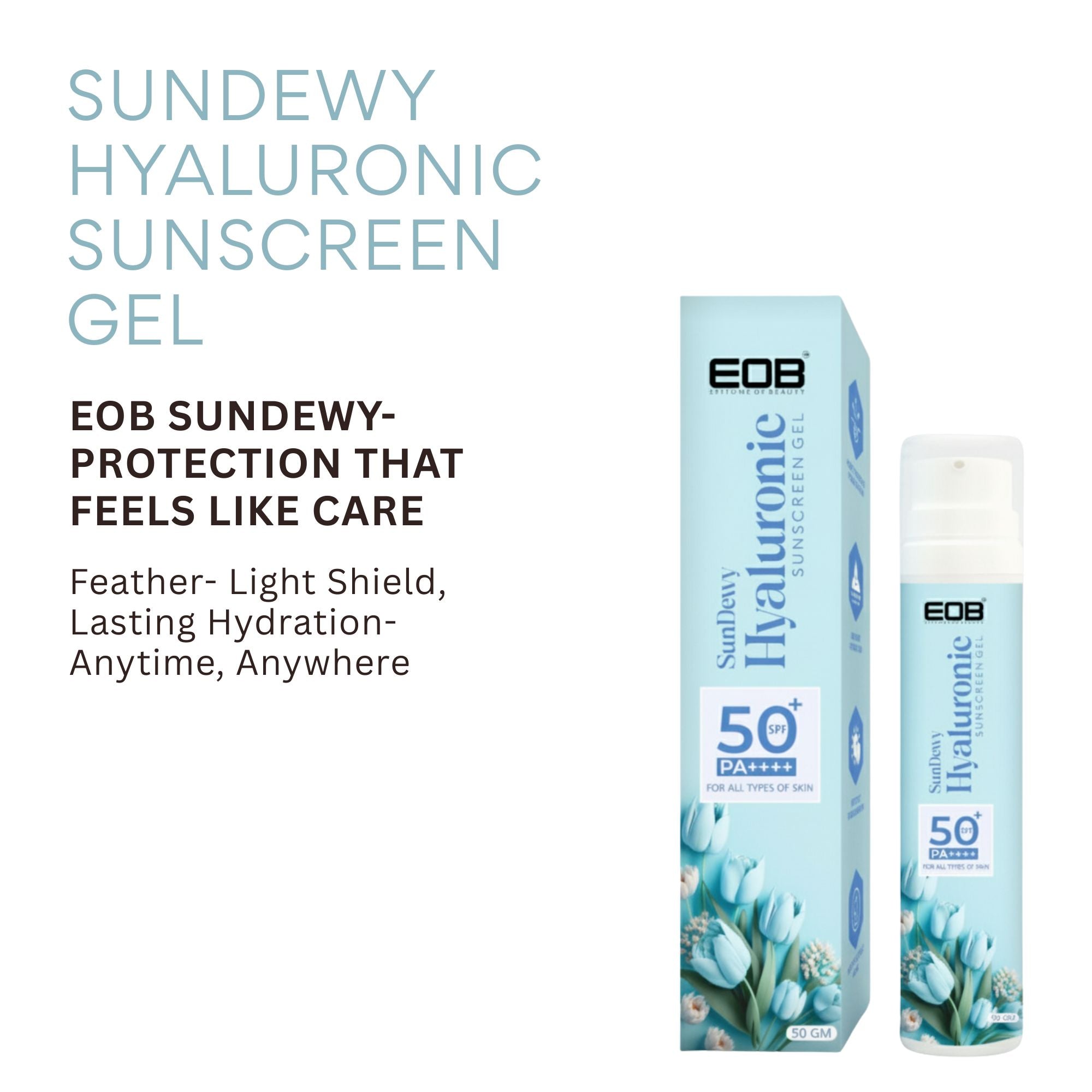 EOB SPF 50 PA+++ Mineral Sunscreen Gel | Grocsy