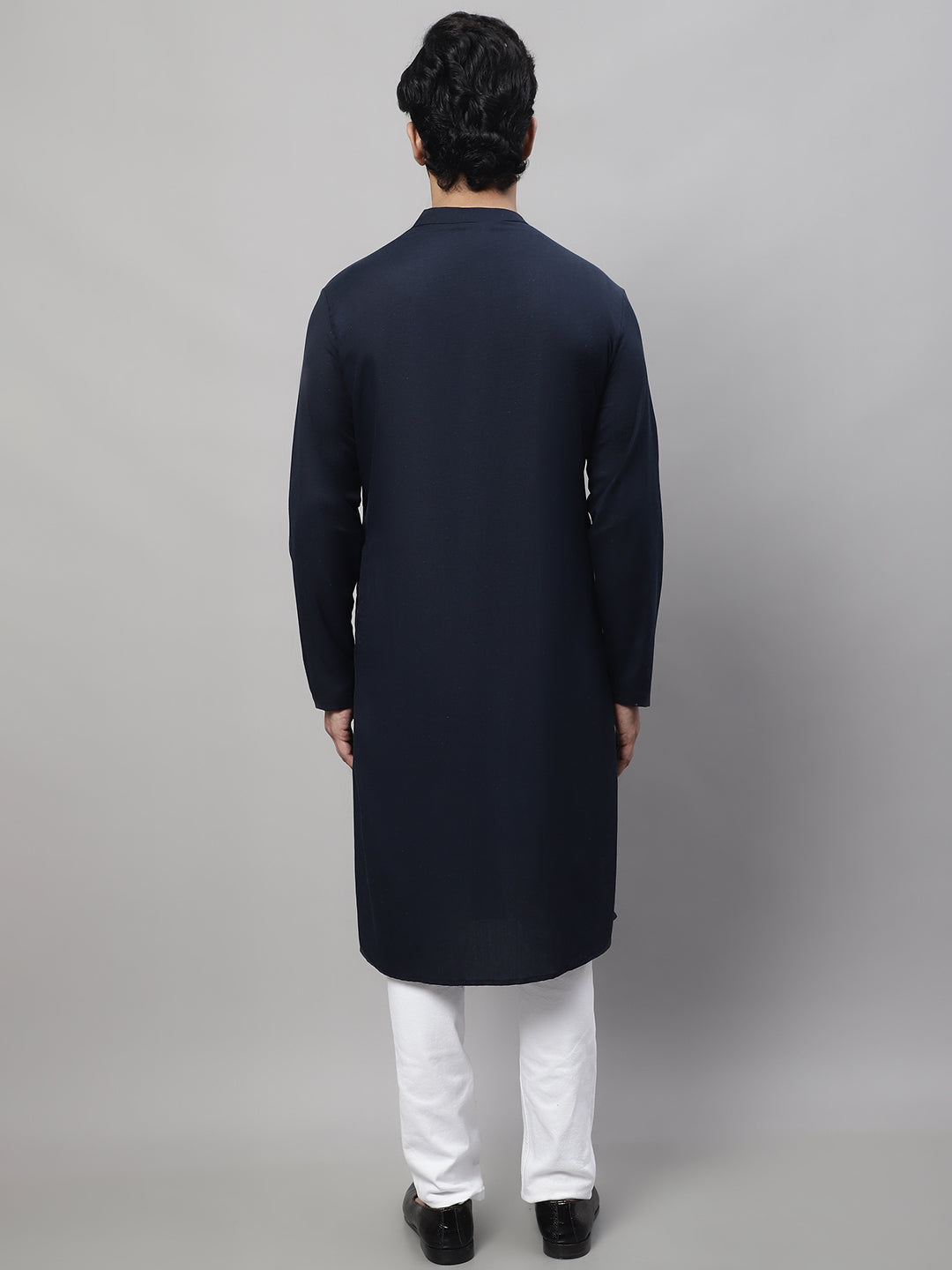 Even Apparels Blue Sherwani Kurta With Asymetrical Cut | Grocsy