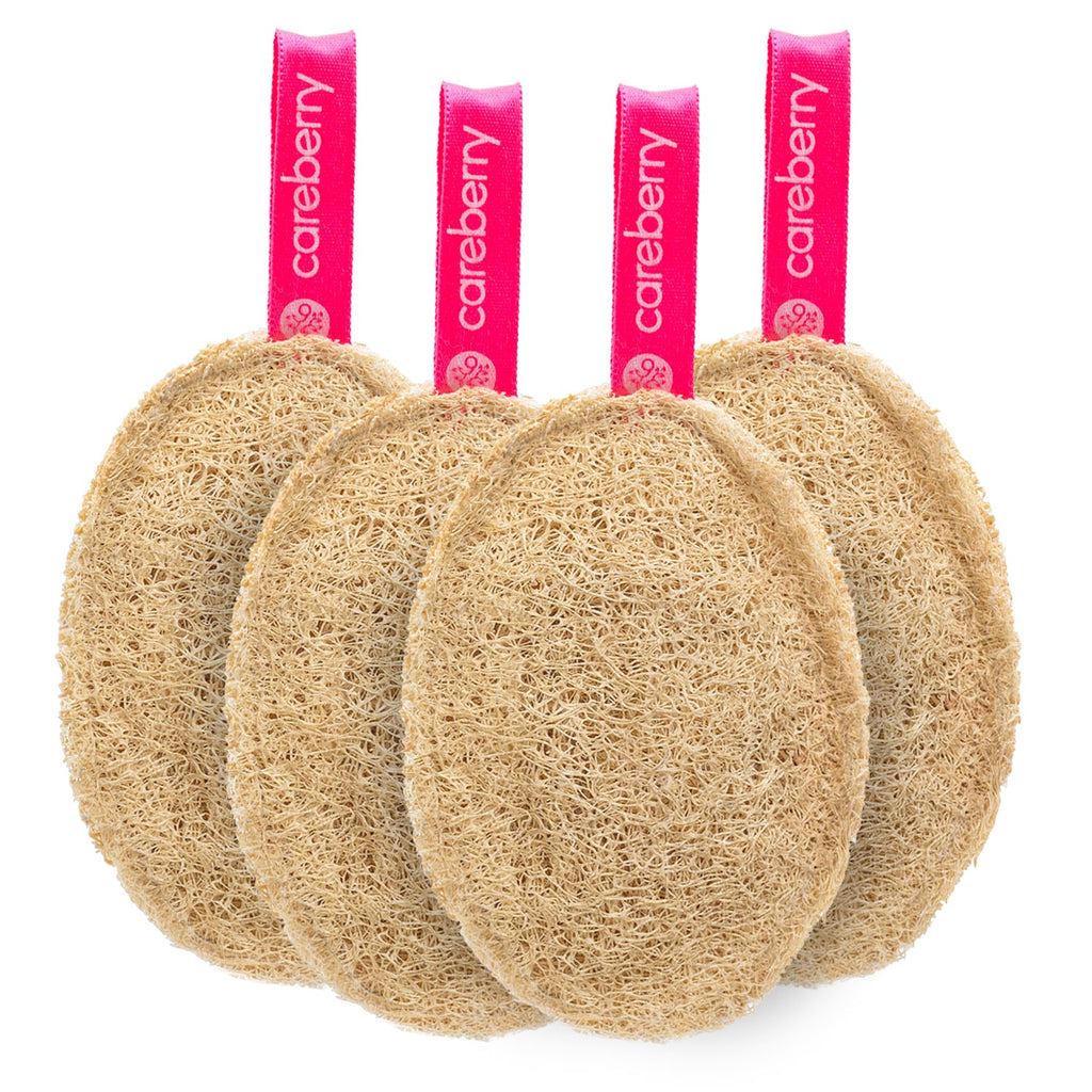 Careberry Earth-Embrace Exfoliating Loofah| Body Sponge Scrubber for Bathing | Bath Luffa Sponges | Grocsy