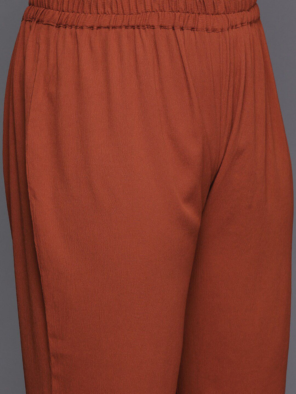 Sztori Plus Size Mandarin Collar Straight Kurta With Trouser | Grocsy