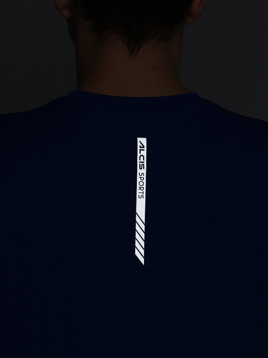 Alcis Men Typography Printed Dry Tech Slim Fit T-shirt | Grocsy