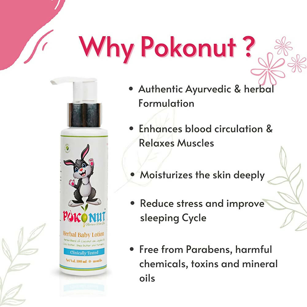 Pokonut Herbal Nourishing Baby Face And Body Lotion | Grocsy