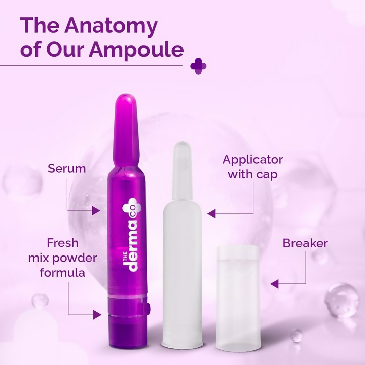 The Derma Co 5% Glycolic + 2% Kojic Pigmentation Corrector Ampoule Kit | Grocsy