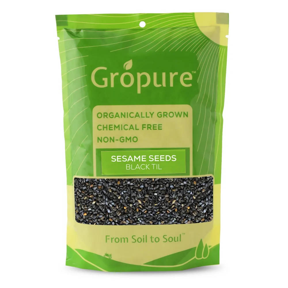 Gropure Organic Sesame Seeds Black | Grocsy