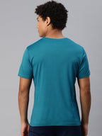 Alcis Men Typography Printed Anti Static Slim Fit T-shirt | Grocsy