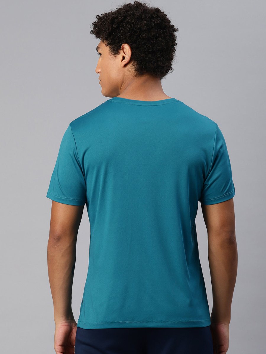 Alcis Men Typography Printed Anti Static Slim Fit T-shirt | Grocsy
