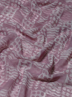 Tikhi Imli Mauve Batik Saree With Chikankari Lace | Grocsy