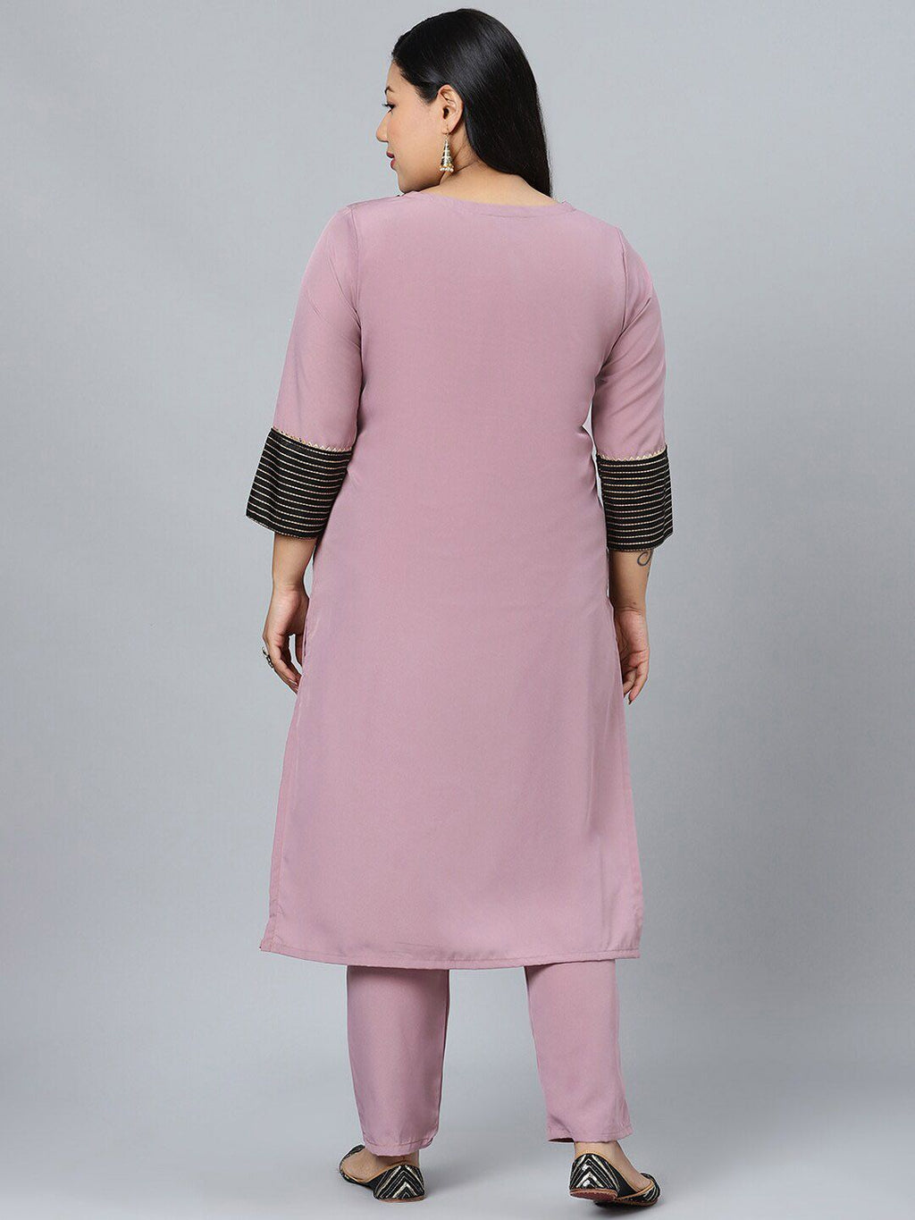 Sztori Plus Size Ethnic Motifs Printed Regular Kurta with Trousers | Grocsy
