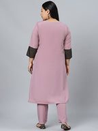 Sztori Plus Size Ethnic Motifs Printed Regular Kurta with Trousers | Grocsy