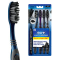 Oral-B Oral B Cavity Defense 123 Black Toothbrush With Charcoal Extract- Medium (Pack Of 4) | Grocsy