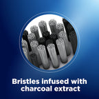 Oral-B Oral B Cavity Defense 123 Black Toothbrush With Charcoal Extract- Medium (Pack Of 4) | Grocsy
